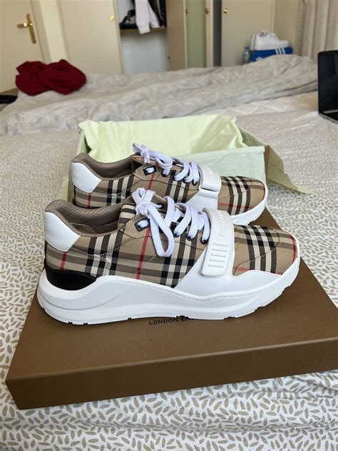 blue burberry shoes men|Burberry high top sneakers men's.